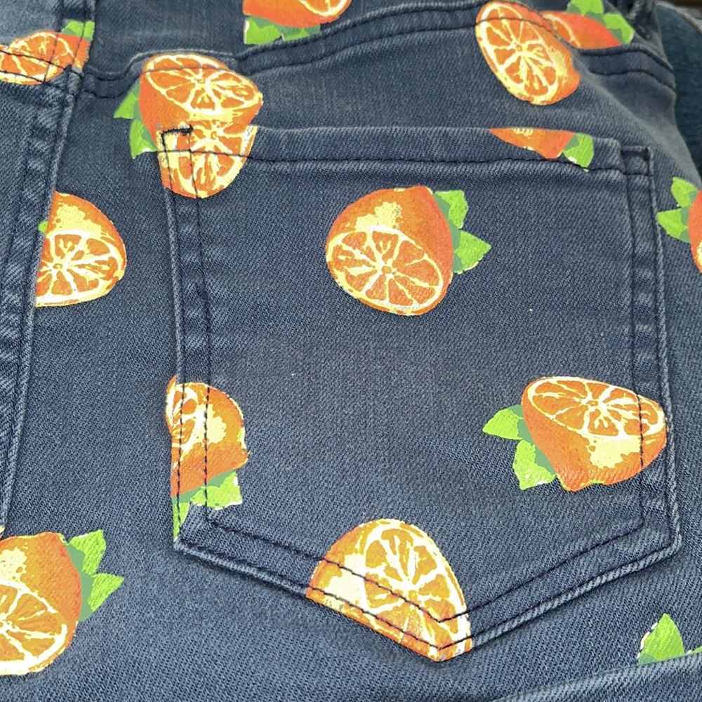 BDG S Denim Urban Outfitters Super High Waisted Shorts button fly Orange - Picture 8 of 10